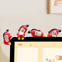 Estatuetas de decoração de monitor de computador QMYOP Cute Critters (6 unidades)