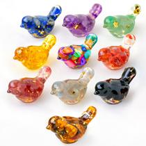 Estatuetas de pássaros de cristal RJINGSHI, 10 unidades de estátuas de animais de resina Estatuetas de pássaros de cristal RJINGSHI, 10 unidades de estátuas de animais de resina
