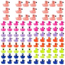 Estatuetas de resina em miniatura Mini Flamingo Ducks lasuroa (100 unidades)