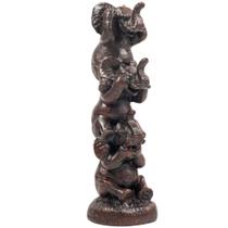 Estatuetas de resina IYARA CRAFT Feng Shui com decoração de elefante Estatuetas de resina IYARA CRAFT Feng Shui com decoração de elefante