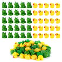 Estatuetas de sapos e patos de resina em miniatura para jardim de artesanato Estatuetas de sapos e patos de resina em miniatura para jardim de artesanato
