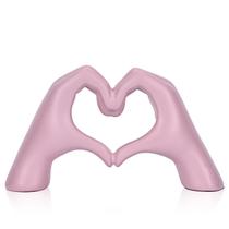 Estatuetas Decorativas DOVDOV - Estátuas de Mão em Formato de Coração Rosa Estatuetas Decorativas DOVDOV - Estátuas de Mão em Formato de Coração Rosa