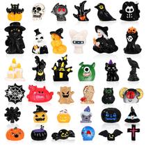 Estatuetas eKisemio, 36 peças, minidecorações de resina de Halloween