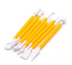Estecas Profissionais para Modelar Pasta Americana COR:AMARELO Estecas Profissionais para Modelar Pasta Americana COR:AMARELO
