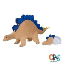 Estegossaura Grávida Com 1 Filhote - Cas Brinquedos