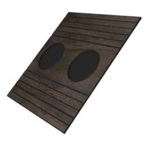 Esteira Bandeja Com Suporte Para Copos Para Sofá MDF Tabaco G20 - Gran Belo Esteira Bandeja Com Suporte Para Copos Para Sofá MDF Tabaco G20 - Gran Belo
