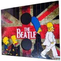 Esteira Bandeja Flexível de Sofá Porta Copos - The Beatles Simpsons - Retrofenna Decor