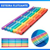 Esteira Boia Flutuante Espaguete Cama Colchão Colorido