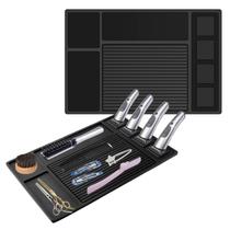 Esteira de barbeiro Adevar Magnetic para cortadores, Barber Station Esteira de barbeiro Adevar Magnetic para cortadores, Barber Station