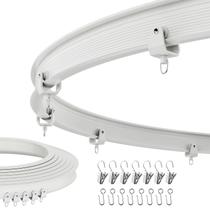 Esteira de cortina de teto Sovtfides Flexível 3m Branca