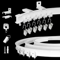 Esteira de cortina KOLAKO Flexível Dobrável de 3,65 m em Aço PVC Branco Esteira de cortina KOLAKO Flexível Dobrável de 3,65 m em Aço PVC Branco