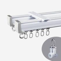 Esteira de cortina TIPIACE Double Zn Alloy Polley Nano Silence