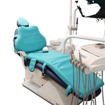 Esteira De Massagem Vibratória Cadeira De Dentista Odontoflex Verde Ciano