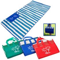 Esteira De Praia Bolsa Dobrável Tapete Palha Sintética Nylon Esteira De Praia Bolsa Dobrável Tapete Palha Sintética Nylon
