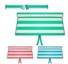 Esteira De Praia Piscina Listrada Dobrável Grande 170X60Cm - Wellmix