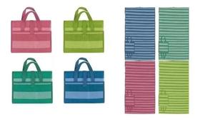 Esteira De Praia Vira Bolsa Dobrável Verão 90x170cm