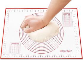 Esteira de Silicone 40x50 Massa Pizza com Medidor Para Assar e Esticar Massa