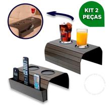 Esteira De Sofá Kit 2 Unidades Porta Controle Porta Copos