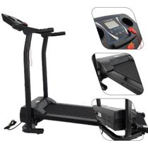 Esteira Elétrica Dobrável Sky Mile Fitness 120kg 110v com Amortecimento e Monitor Cardíaco