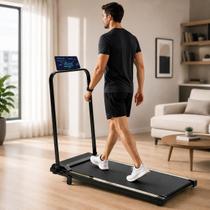 Esteira Elétrica Doméstica 2.0HP Dobrável Silenciosa Bluetooth 12kmh Suporta 120kg Ergométrica para Casa Esteira Elétrica Doméstica 2.0HP Dobrável Silenciosa Bluetooth 12kmh Suporta 120kg Ergométrica para Casa