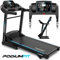 Esteira Eletrica Podiumfit X300 - Silenciosa - Dobrável - 12 km/h - 2.0 HPM