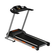 Esteira Ergométrica Dobrável Profissional Monitor 5 Funções Residencial Fitness Academia Preta - Athletic