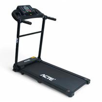 Esteira Ergométrica Elétrica E41 Compacta Motor 1,5HP com Painel LCD Multifunções Sensor Cardíaco Ideal p/Treinos Acte