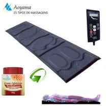Esteira Massageadora Shiatsu Magnética Com Rabatan + Creme Resfoliante para Pés e Mãos