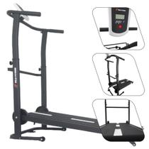 Esteira Mecânica de Caminhada Self Machine com Display Ergométrica Compacta e Eficiente Mile Fitness