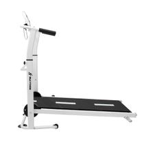 Esteira Mecânica de Caminhada Self Machine com Display Mile Fitness Ergometrica Academia Equilíbrio Constância Branca