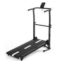 Esteira Mecânica de Caminhada Self Machine com Display Mile Fitness Ergometrica Academia Equilíbrio Constância Branca