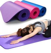 Esteira Meditação Tapete Ginástica Colchonete Tatame Borracha EVA Yoga Pilates Exercícios 175x60cm