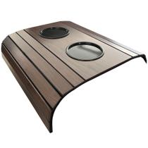 Esteira Para Sofá Braço Porta Copo Plástico S01 Flexível Tabaco - Inoviza