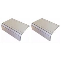 Esteira Reta ível para braço Sofá Kit 02un Bege Nude