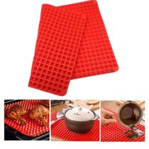 Esteira Tapete Culinário Silicone Antiaderente Assar Forno