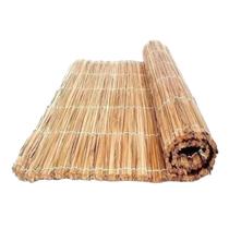 Esteira Tatame Praia Taboa Cortina 1,70 x1,00 Artesanal Palha Natural