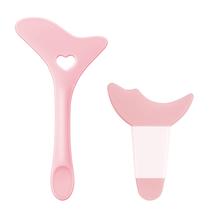 Estênceis de delineador de olhos SUMEITANG, silicone reutilizável, 2 peças, rosa Estênceis de delineador de olhos SUMEITANG, silicone reutilizável, 2 peças, rosa