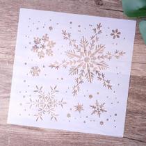 Estênceis De Floco De Neve DIY De 15 Cm Para Pintura De Paredes, Scrapbooking, Álbum E Cartões Em