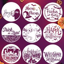 Estênceis de Halloween SUNVERSE Hocus Pocus Ghost para madeira de 30 cm