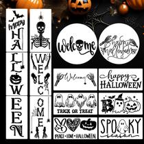 Estênceis de Halloween SUNVERSE para pintar esqueletos grandes