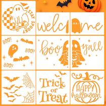 Estênceis de Halloween SUNVERSE para tapetes DIY Crafts Decor