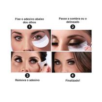 Estêncil Adesivo Meia Lua para Sombra de Olhos