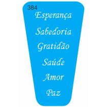 Estêncil com 6 palavras - cód. 384