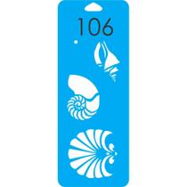 Estêncil conchas do mar P - cód. 106