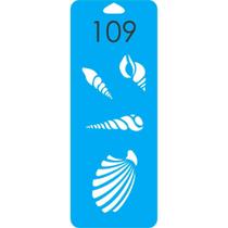 Estêncil conchas do mar P - cód. 109