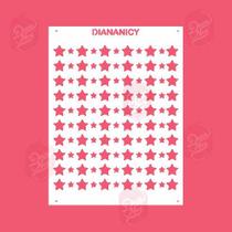Estêncil Diananicy Nº 121 - Stencil para Decoração de Bolos e Doces ESTRELA SPRINKLES Estêncil Diananicy Nº 121 - Stencil para Decoração de Bolos e Doces ESTRELA SPRINKLES