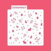 Estêncil Diananicy Nº 187 - Stencil para Decoração de Páscoa