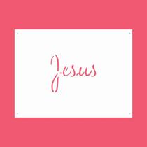 Estêncil Diananicy Nº 197 - Stencil Jesus para Decoração de Bolos e Doces Estêncil Diananicy Nº 197 - Stencil Jesus para Decoração de Bolos e Doces