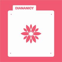 Estêncil Diananicy Nº 280 - Stencil Flor Linda para Decoração de Bolos e Doces Estêncil Diananicy Nº 280 - Stencil Flor Linda para Decoração de Bolos e Doces