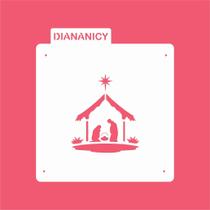 Estêncil Diananicy Nº 307 - Stencil para Decoração de Bolos e Doces Estêncil Diananicy Nº 307 - Stencil para Decoração de Bolos e Doces